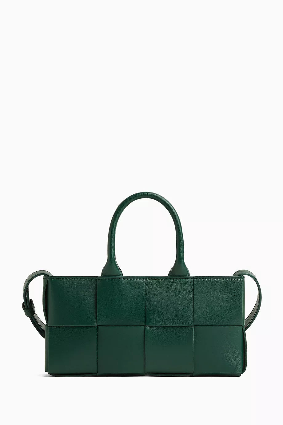Mini East-West Arco Tote in Intrecciato Leather