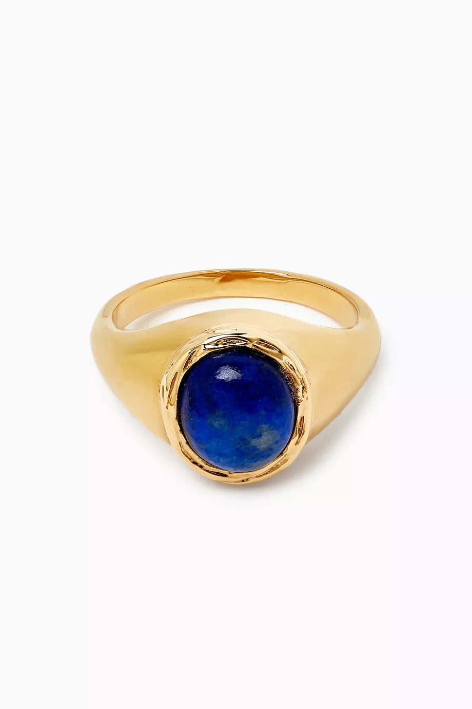 Juliette Lapis Lazuli Ring in 18kt Gold-plated Metal