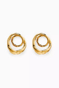 Jupiter Earrings in 18kt Gold-plated Bronze