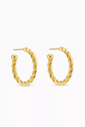 Mini Sydney Hoop Earrings in 24kt Gold-plated Brass