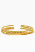 Dubai Bracelet Set in 24kt Gold-plated Brass
