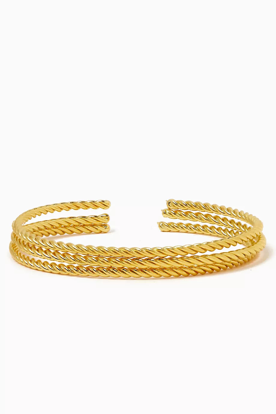 Dubai Bracelet Set in 24kt Gold-plated Brass