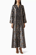 Asma Kaftan in Jacquard