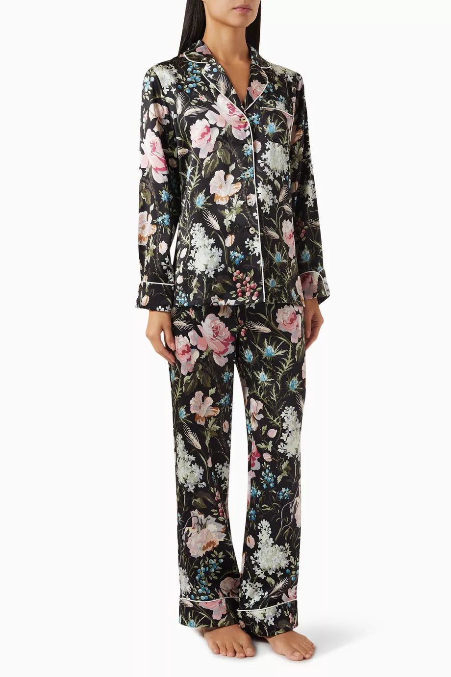 Lila Esme Pyjama Set in Silk