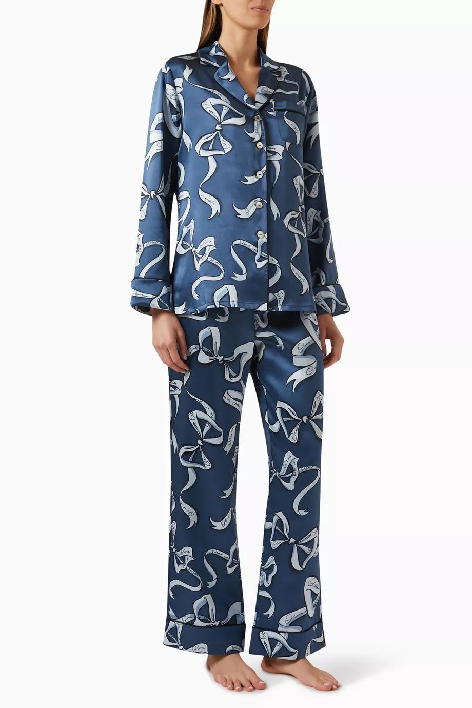Lila Arran Pyjama Set in Silk
