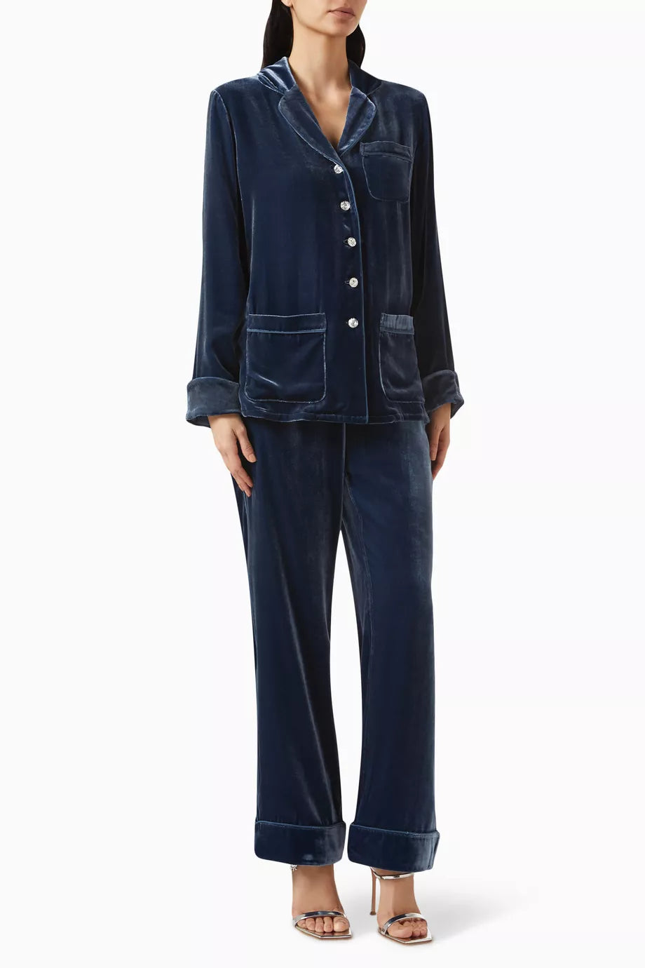 Coco Pyjama Set in Silk-velvet