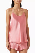 Bella Camisole Set in Silk Satin