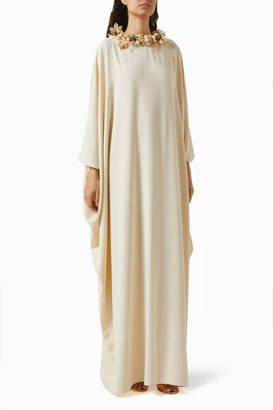 Cookie Detachable Necklace Maxi Dress