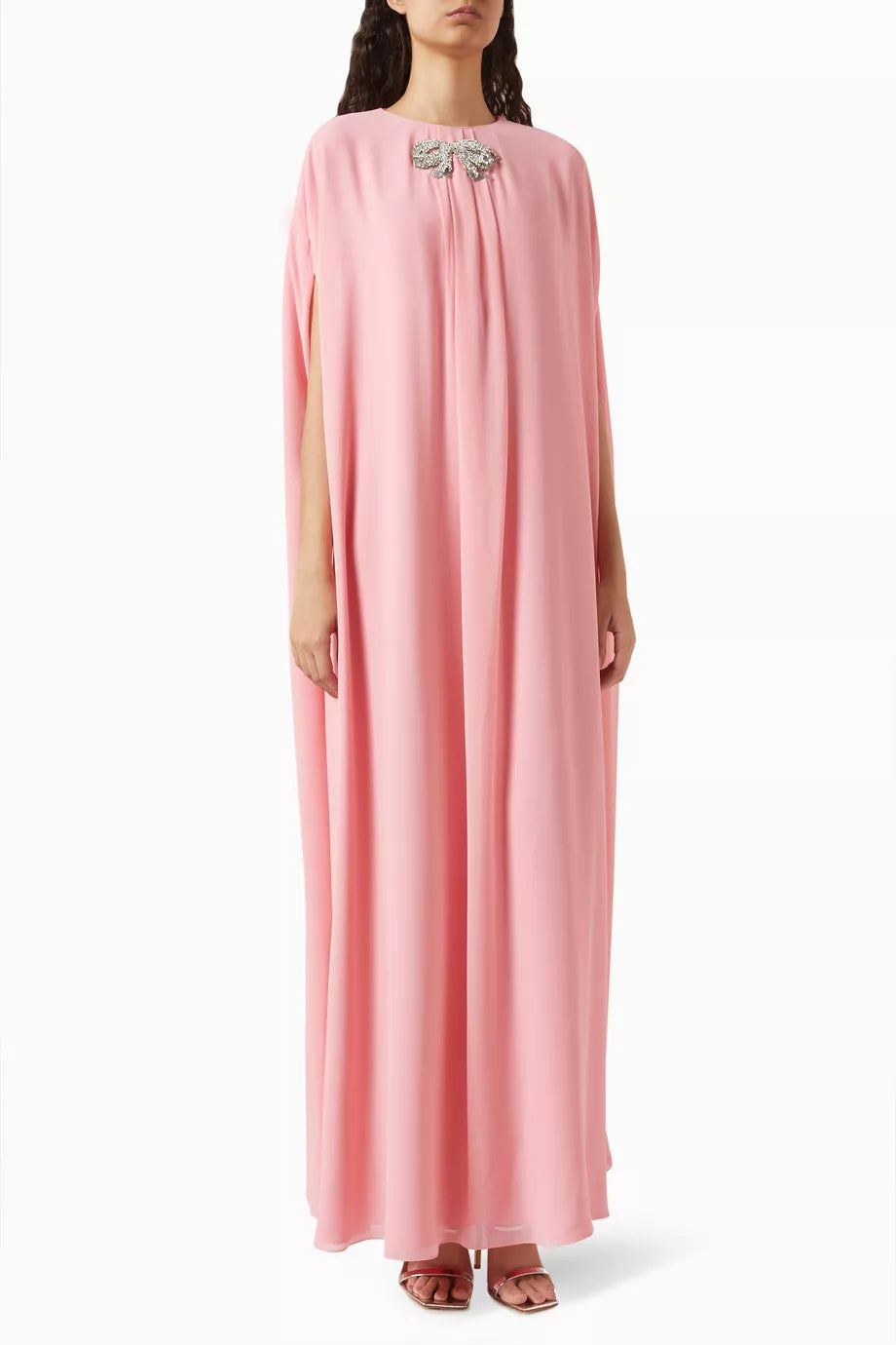 Loura Embellished Maxi Dress in Chiffon