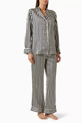 Lila Nika Pyjama Set in Silk Satin