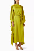 Meka Kaftan Maxi Dress in Satin
