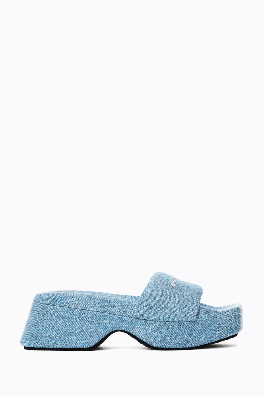 Float Platform Sandals in Denim