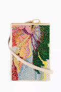 La Plage Henry-Edmond Book Crossbody Clutch Bag in Silk & Felt