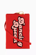 Dancing Queen Book Crossbody Clutch Bag in Silk & Felt