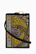 L'animal Dans la Deco Book Crossbody Clutch Bag in Silk & Felt