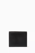 Logo Infinitum Compact Wallet in Calfskin