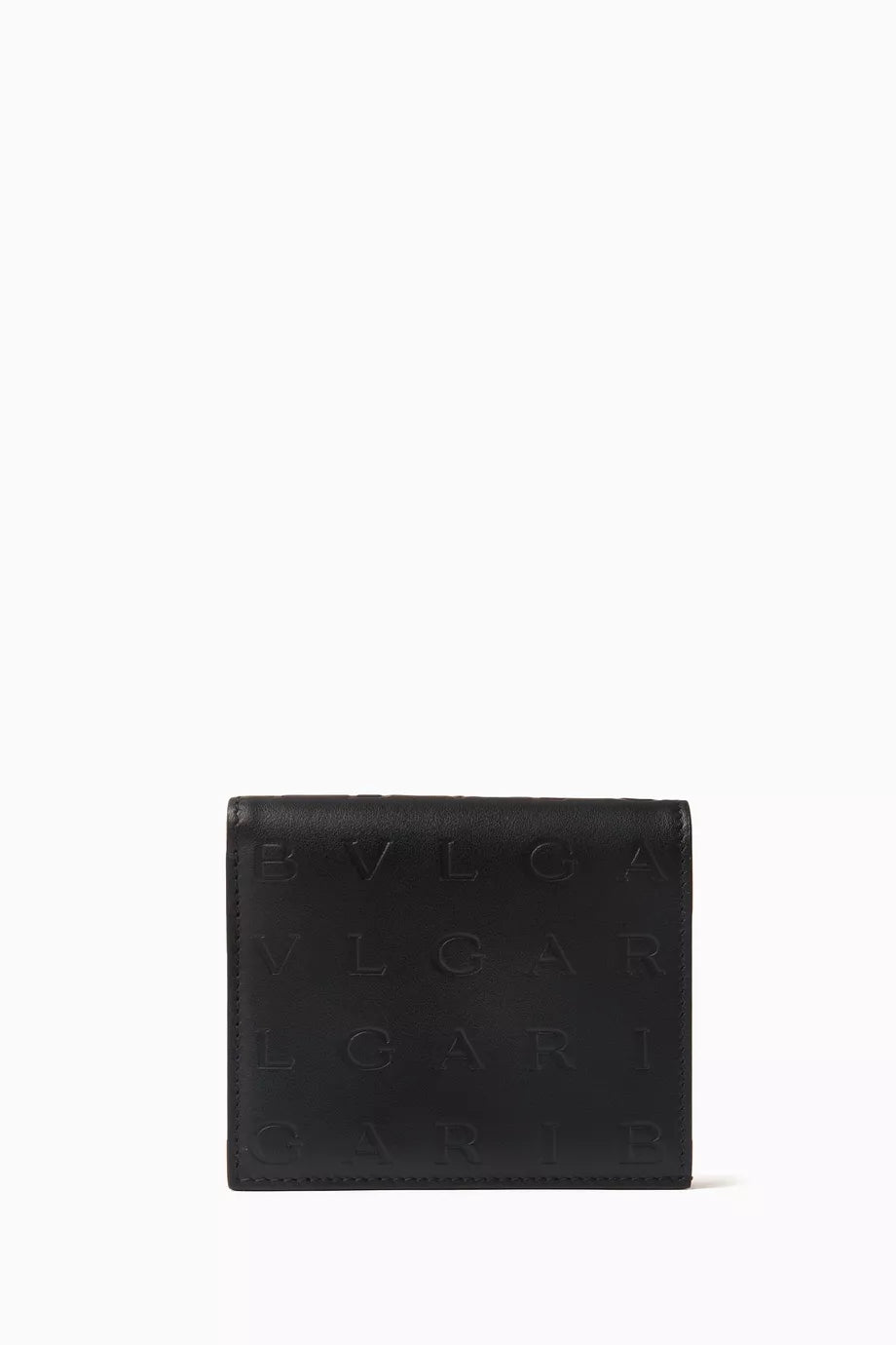 Logo Infinitum Compact Wallet in Calfskin