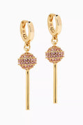 Lollipop Charm Huggie Earrings
