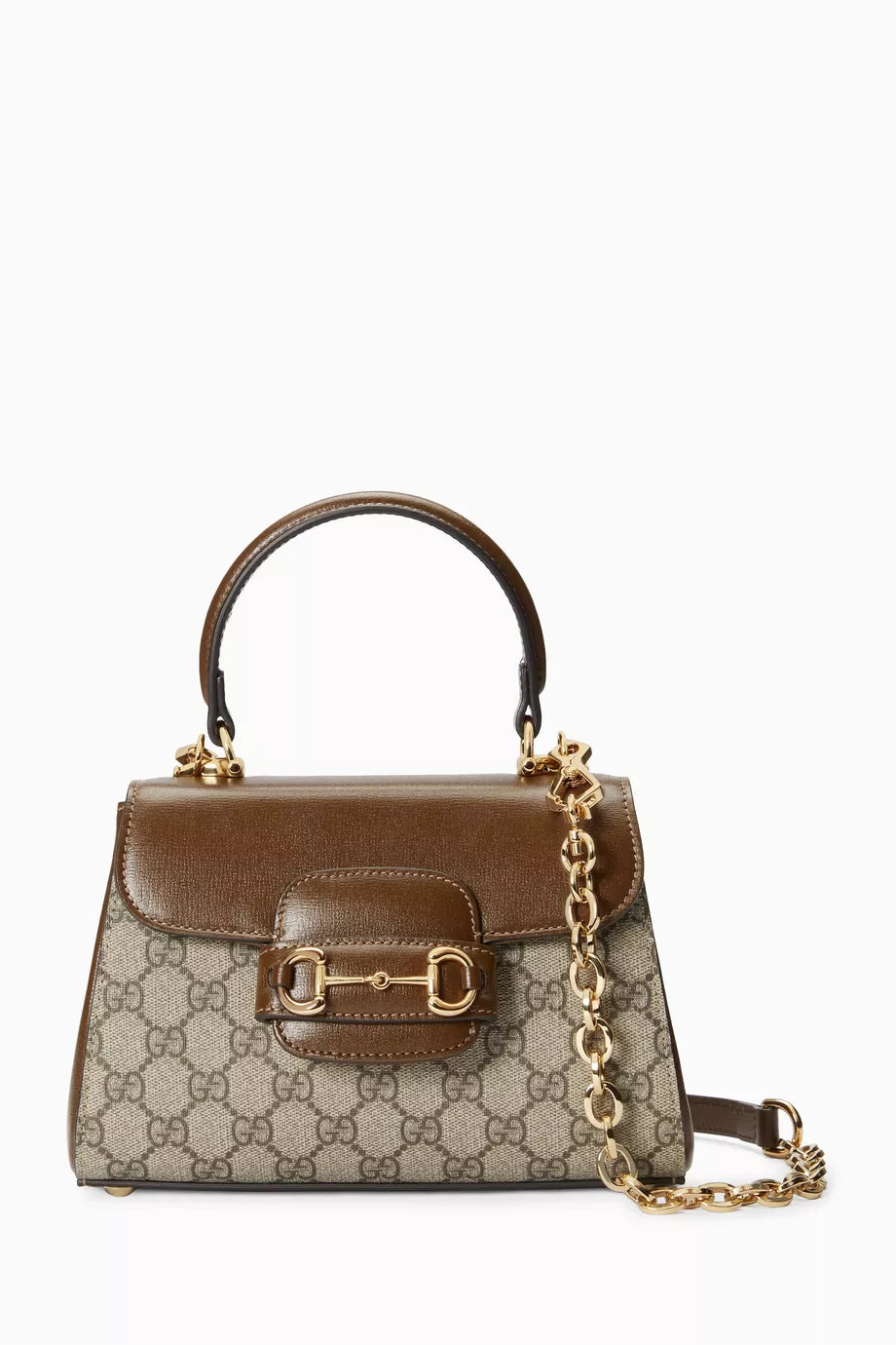 Mini 1955 Horsebit Shoulder Bag in GG Supreme Canvas