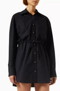 Layered Shirt Dress in Cotton