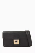 Lock Horizontal Shoulder Bag in Leather