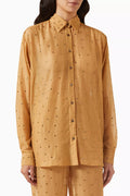 Gem Long Shirt in Cotton-Silk Blend