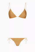 Lumière Crystal-embellished Triangle Bikini
