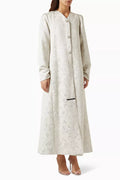 Lola Textured Abaya in Jacquard