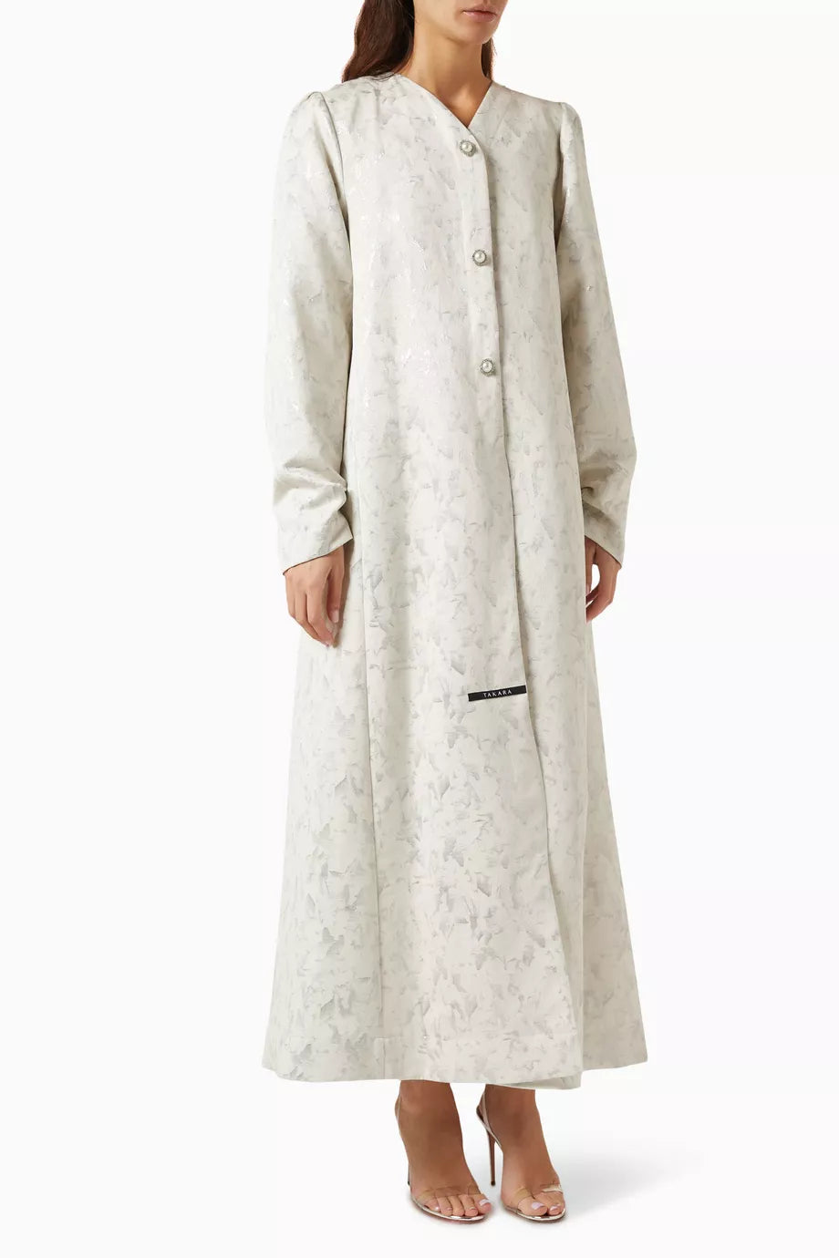 Lola Textured Abaya in Jacquard