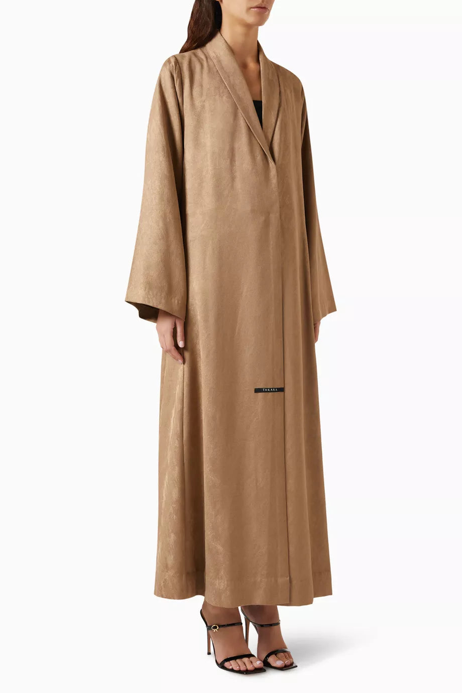 Kohi A-line Abaya in Jacquard