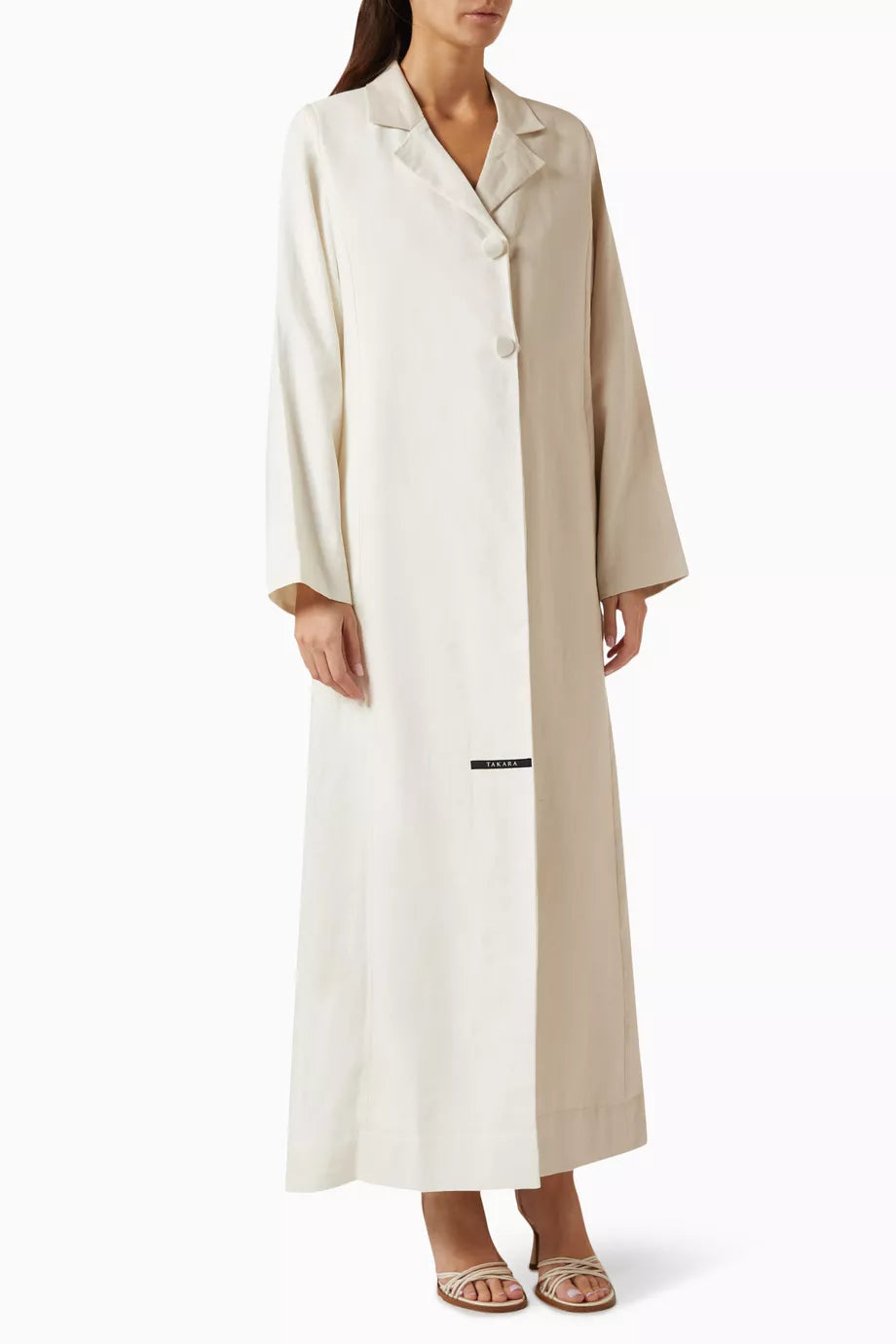 Ivory Two-tone Abaya