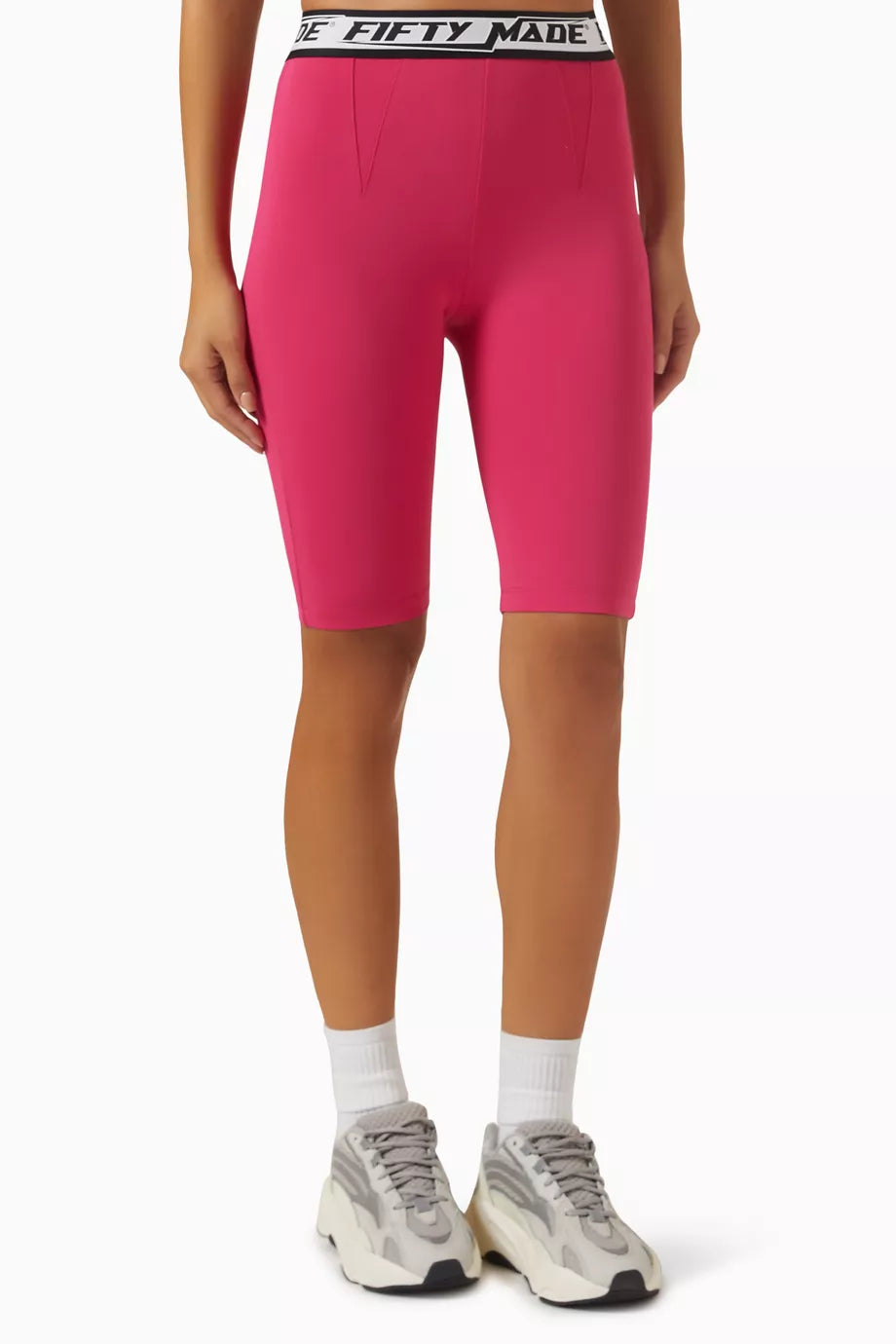 Logo Tape Biker Shorts in  Tech-lycra