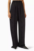 Bal Diagonal Logo Track Pants in Viscose Jacquard