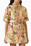 Lark Mini Shirt Dress in Linen