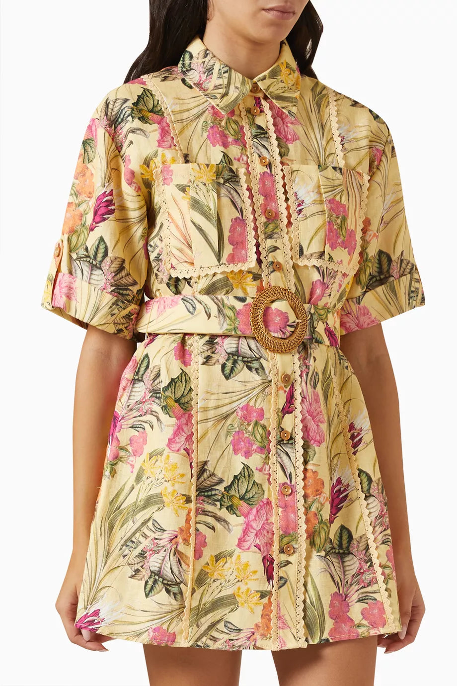Lark Mini Shirt Dress in Linen