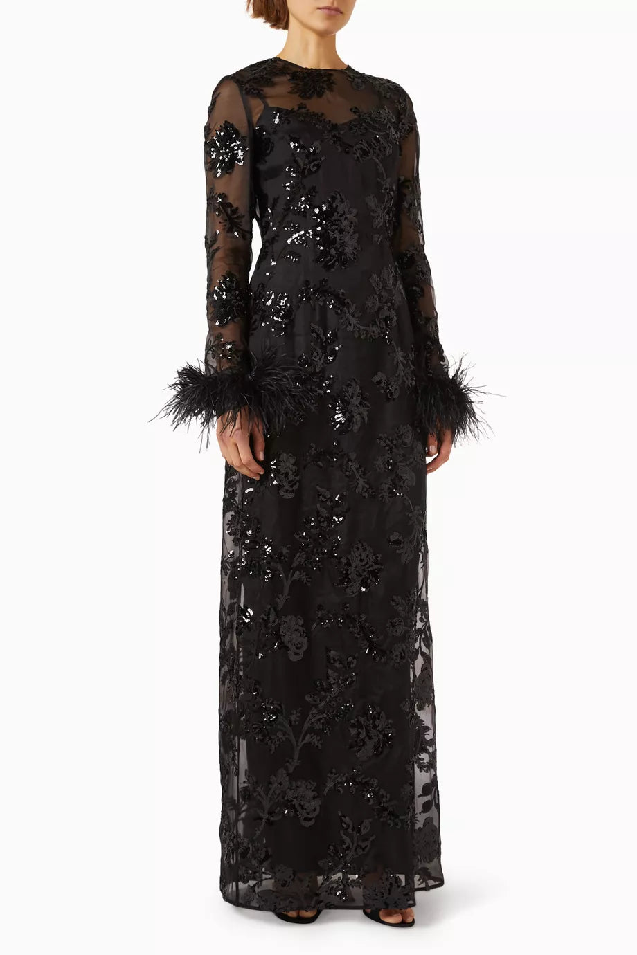 Malvina Gown in Embroidered Organza