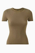 Cotton Rib T-shirt