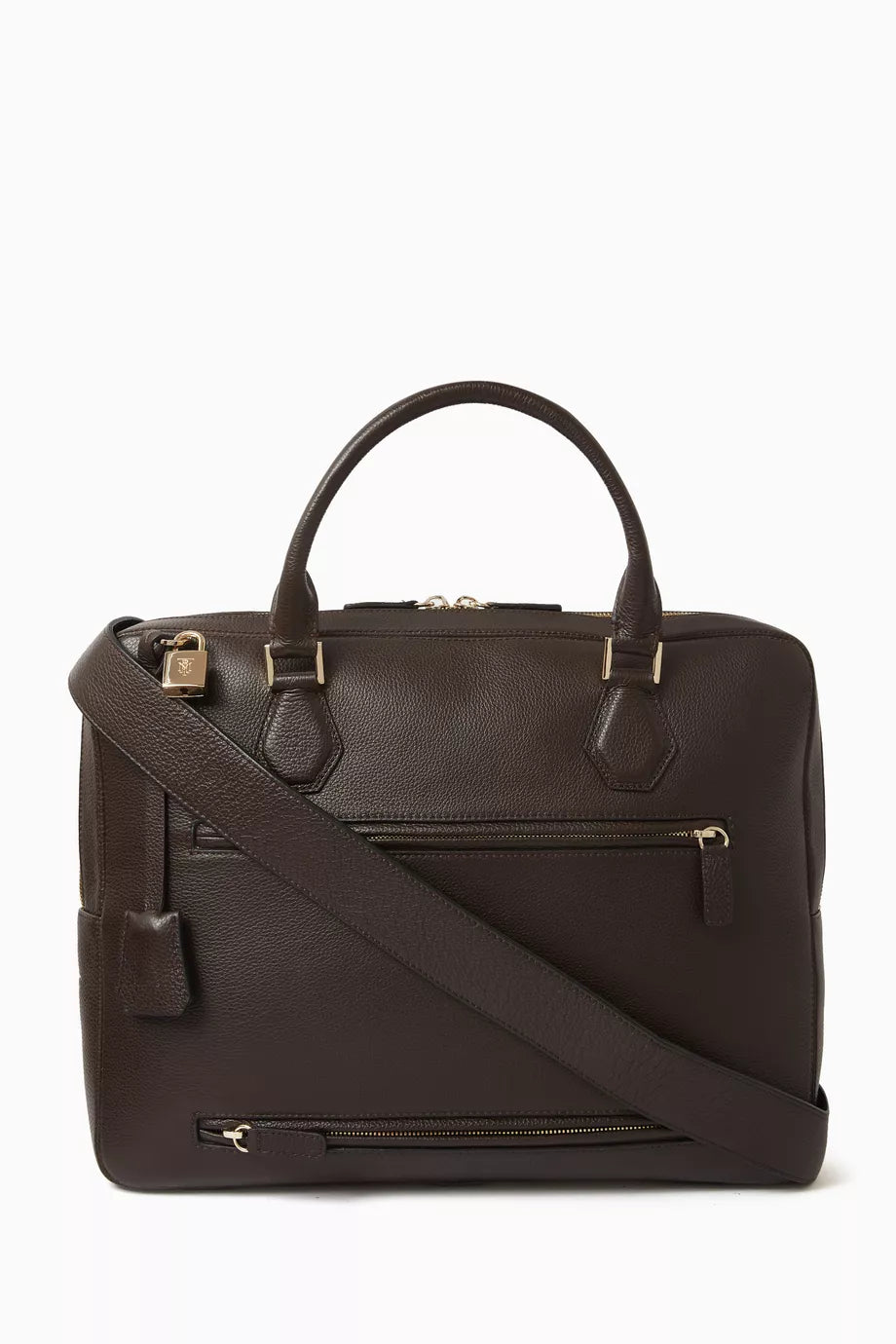 Briefcase in Suede