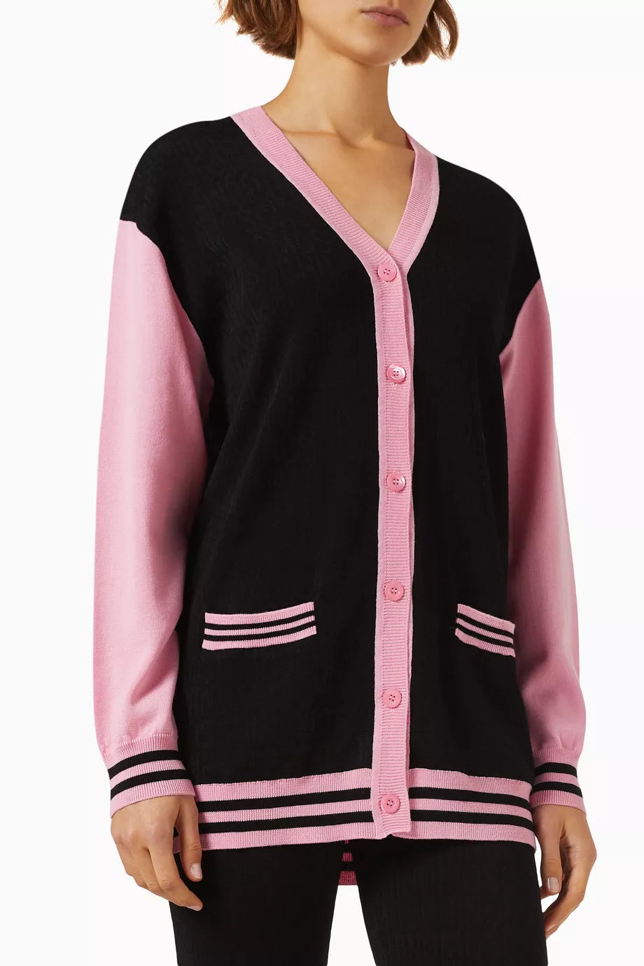 Logo Intarsia Cardigan
