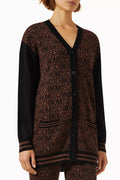 Logo Intarsia Cardigan