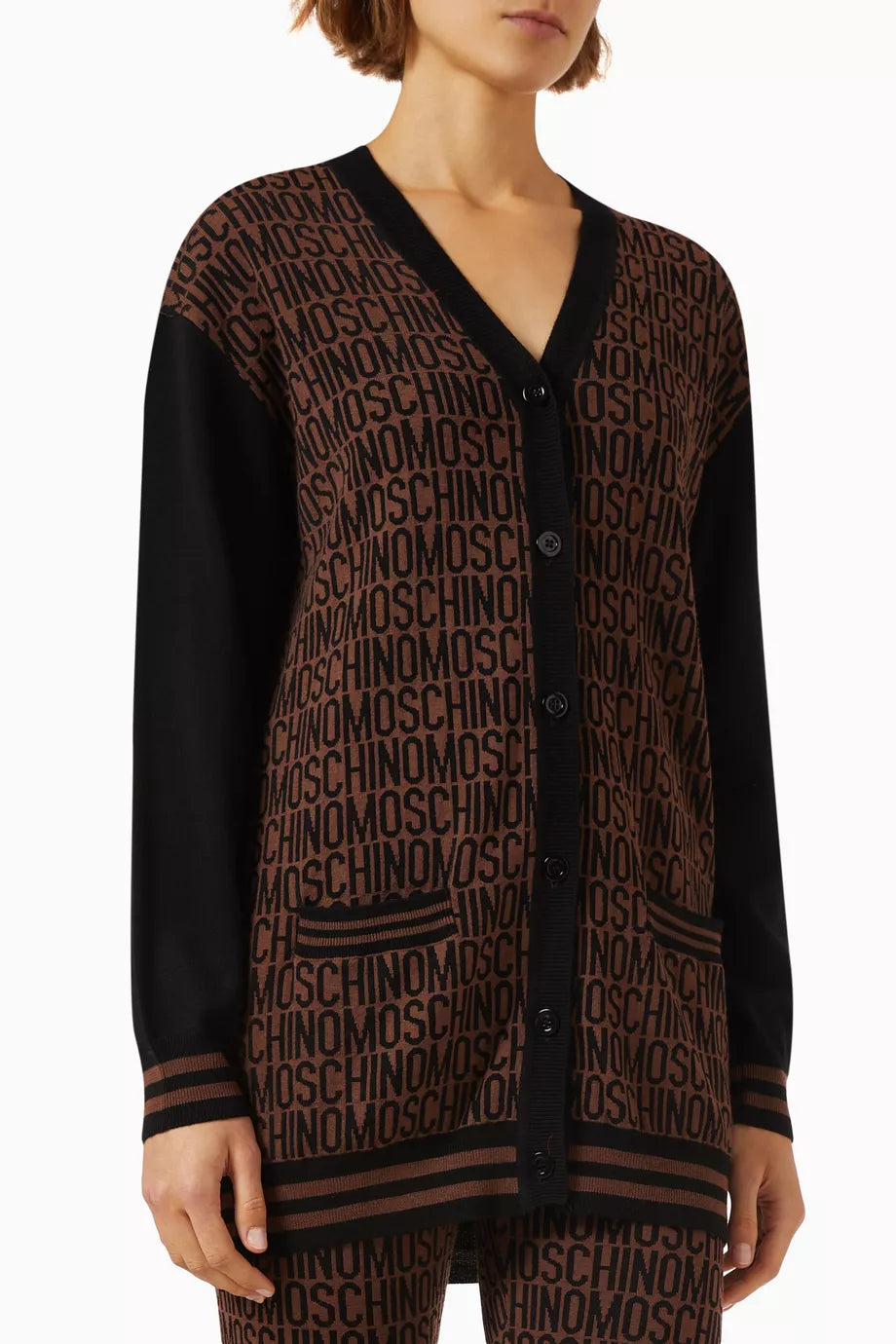 Logo Intarsia Cardigan
