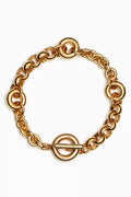 Fillia Bracelet in 14kt Gold & Platinum-plated Brass