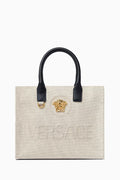 Small La Medusa Tote Bag in Canvas
