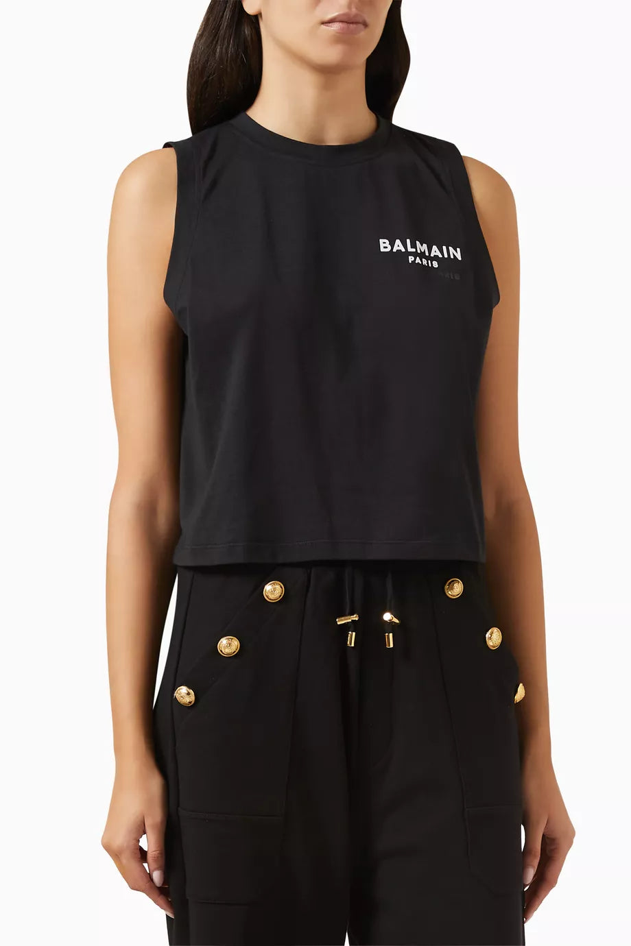 Logo-detail Tank Top in Cotton