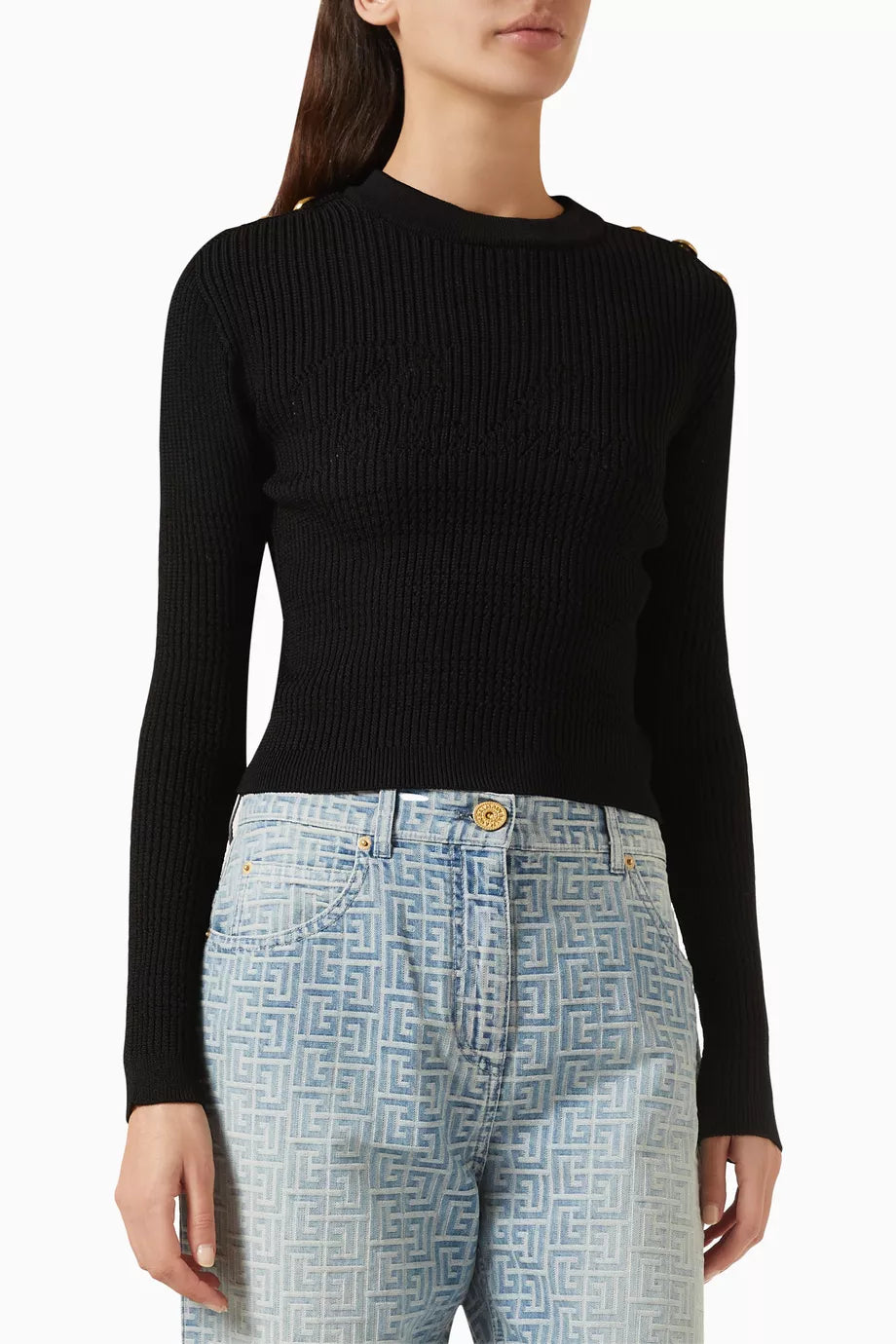 Button Knit Pullover in Viscose