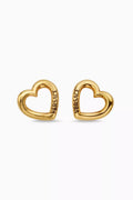 V-Love Earrings in Metal
