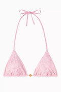 Barocco Bikini Top in Stretch Nylon