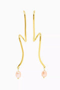 Amie Drop Earrings in 18kt Gold-plated Silver