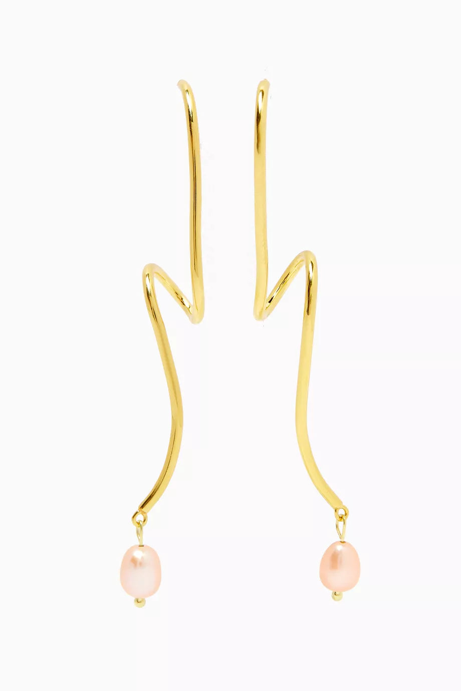 Amie Drop Earrings in 18kt Gold-plated Silver