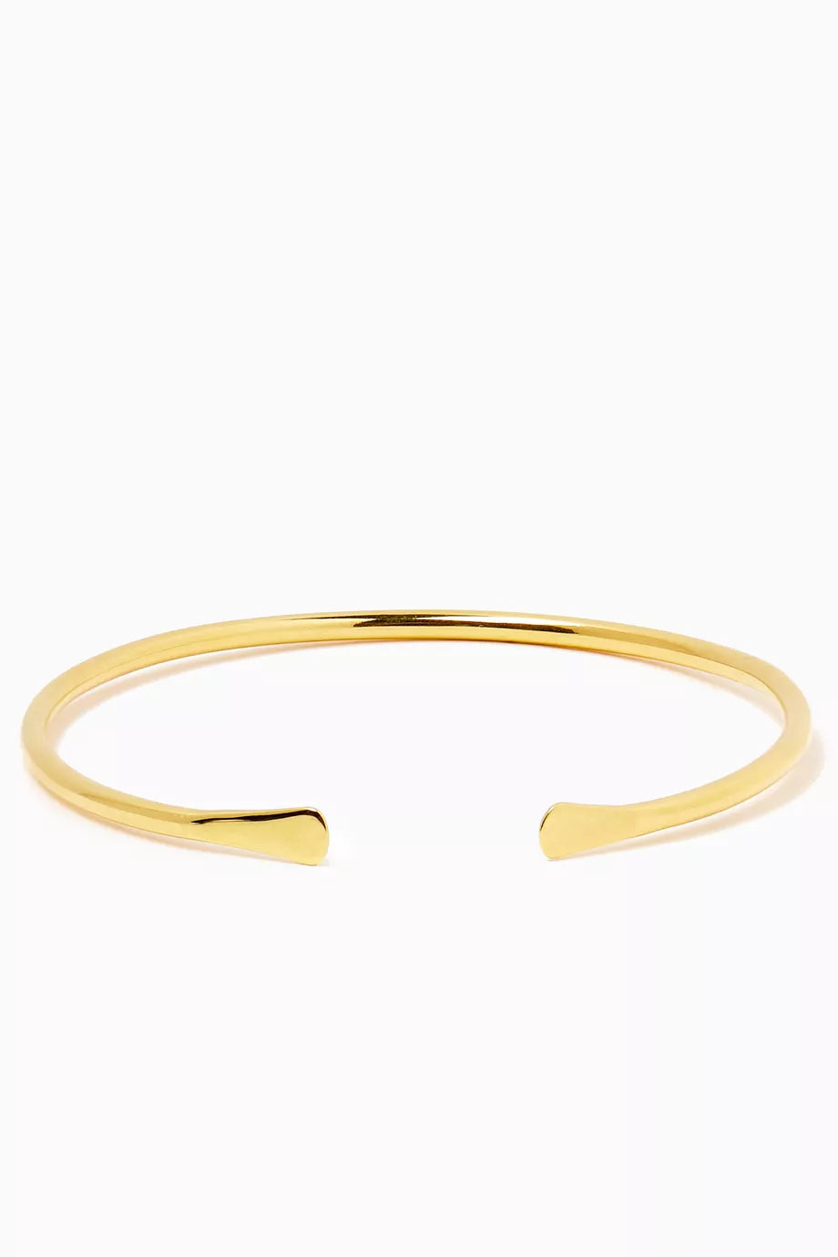 Hammered Cuff Bracelet in 18kt Gold-plated Silver